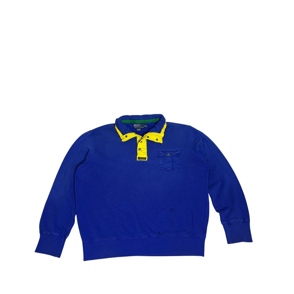 Polo Ralph Lauren Blue & Yellow Pullover — XXL